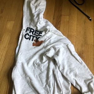 Free city zip up sweatshirt